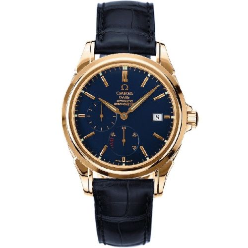 Omega De Ville Co-Axial 38.7 Power Reserve Yellow Gold / Blue